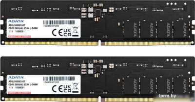 Оперативная память ADATA 2x32ГБ DDR5 4800 МГц AD5U480032G-DT 